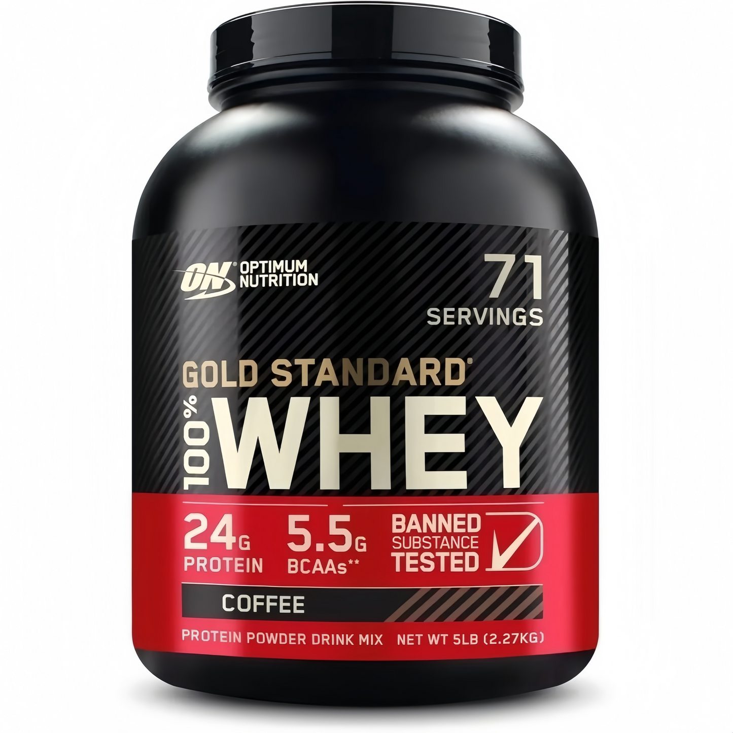 5 Pound, Optimum Nutrition Gold Standard 100% Whey Protein Powder