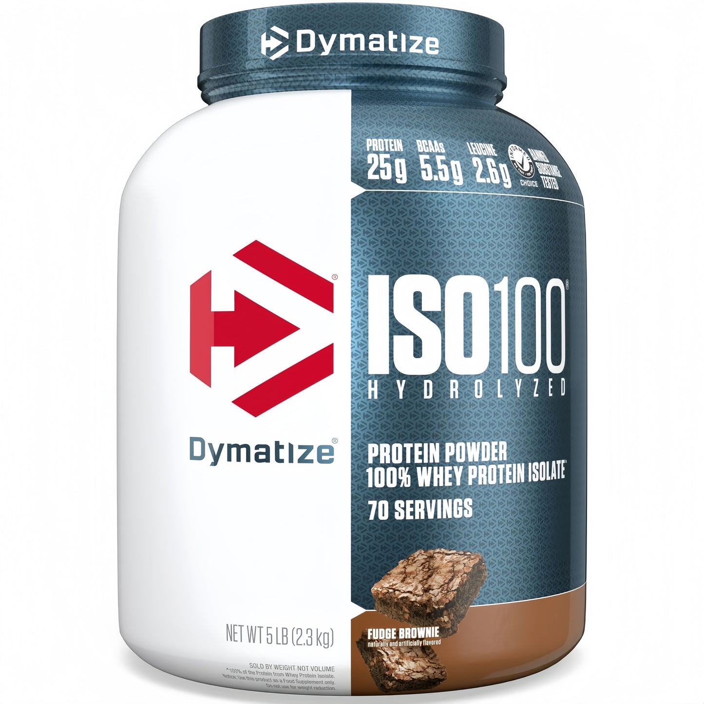 5 Pounds, Dymatize ISO100 Hydrolyzed Protein Powder, 100% Whey Isolate Protein, 25g of Protein